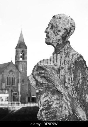 Détail de la Grande Famine d'Irlande à Dublin statues Banque D'Images