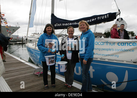 Southampton,13 Septembre 2013,un yacht utilisé par le Macarthr Ellen cancer trust a été la collecte de fonds à la PSP Southampton boat show©Keith Larby/Alamy Live News Banque D'Images