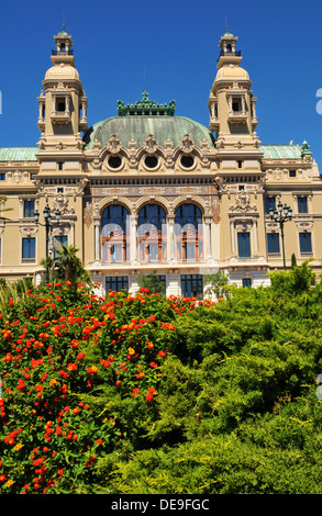 Architecture de l'Opéra de Monte Carlo à Monaco Banque D'Images