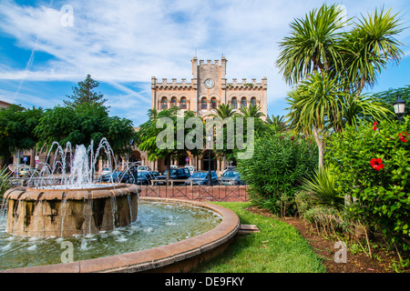 La Plaça d'es Born square, Ciutadella, Minorque ou Minorque, Iles Baléares, Espagne Banque D'Images