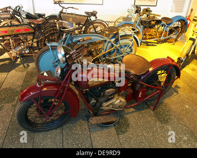 1930 Indian Chef Scout 7cv, Musée de la Moto et du v lo, Amneville, France, 001 Banque D'Images