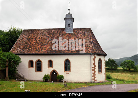 Chapelle de style gothique tardif de 1521 Amorsbrunn à Amorbach , forêt de Bavière, Allemagne Odes Banque D'Images