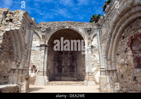 Une vue de la Mission San Juan Capistrano à San Juan Capistrano, Californie Banque D'Images