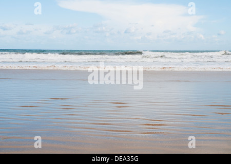 Bord de mer. Plage Torimbia, Niembro, Asturias, Espagne. Banque D'Images