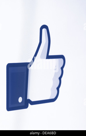 Facebook comme Banque D'Images