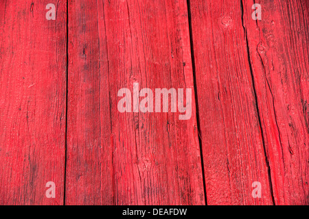 Les planches de bois rouge, bandes Banque D'Images