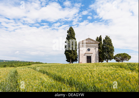 Chapelle de San Quirico d'Orcia Toscane Banque D'Images