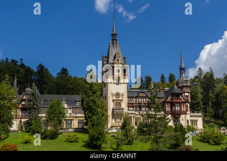 La Valachie, la Roumanie, le château de Peles de Sinaia Banque D'Images