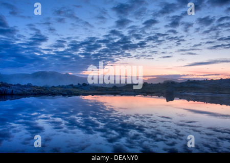 Lagoon en Rago National Park, comté de Nordland, Norvège, Scandinavie, Europe Banque D'Images