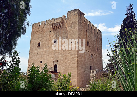 Le château médiéval de Kolossi. Il est situé dans le sud de Chypre, à Limassol. Le château remonte aux croisades et il Banque D'Images