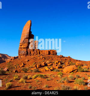 Monument Valley le pouce Cly butte National Park Utah Banque D'Images