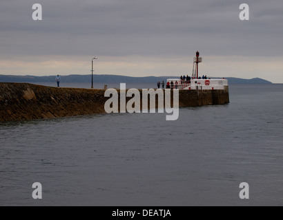 Le banjo Pier Port Looe, Cornwall, UK 2013 Banque D'Images