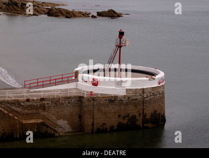 Le banjo pier, Looe, Cornwall, UK 2013 Banque D'Images