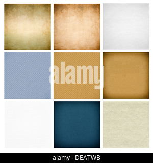 Ensemble de divers horizons papier Banque D'Images