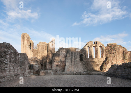 Chapelle des murs à Kildrummy Castle ruins dans l'Aberdeenshire, en Écosse. Banque D'Images