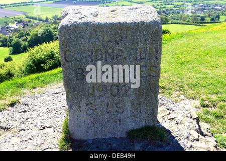 Le Jubilé 1977, Brent Knoll, Somerset Levels, comté de Somerset, England, UK Banque D'Images