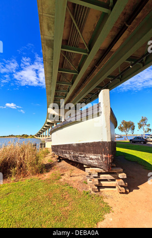 Pont de l'île Hindmarsh à Goolwa sur la rivière Murray en Australie du Sud Banque D'Images