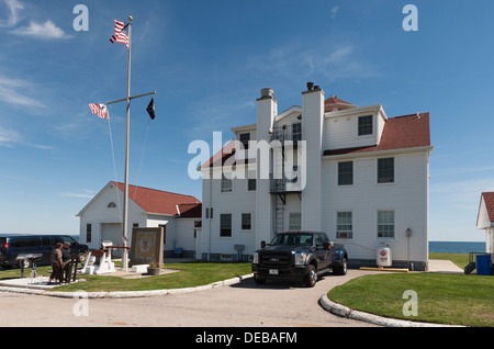 Phare de Point Judith Rhode Island, un lieu historique Banque D'Images