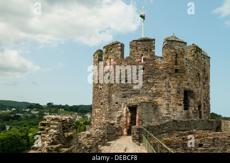 Château de Conwy, Conwy, Pays de Galles Banque D'Images