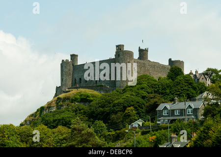 Château de Harlech, Harlech, Gwynedd, Pays de Galles Banque D'Images