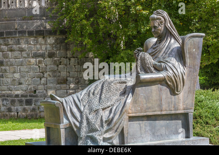 La Valachie, la Roumanie, le château de Peles de Sinaia, La Reine Elisabeta Banque D'Images