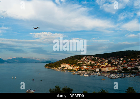 Trau (Trogir), région de la Dalmatie, la Croatie, l'Europe. Banque D'Images