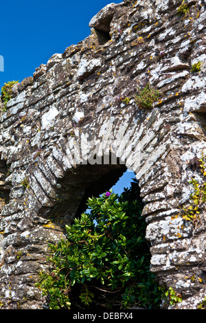 Voûte en pierre ancienne à Tenby, Pembrokeshire, Pays de Galles, Royaume-Uni Banque D'Images