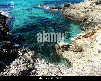 Ile de Porquerolles,Pointe de bon Renaud, Var, Provence-Alpes-Cote d Azur, France, Europe Banque D'Images