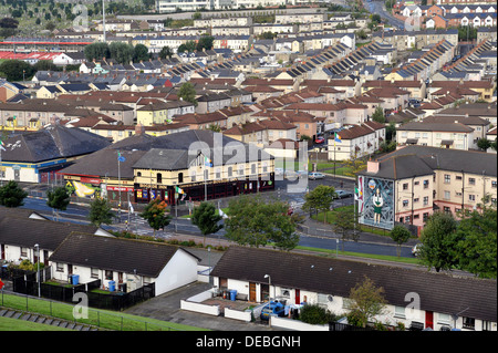 Les Bogside nationaliste, Derry, Londonderry, en Irlande du Nord, Royaume-Uni Banque D'Images