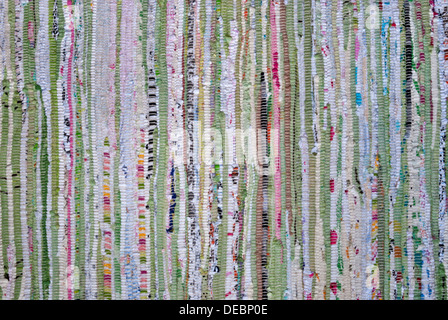 La texture du tapis tissé pour macro contexte et papier peint. Banque D'Images