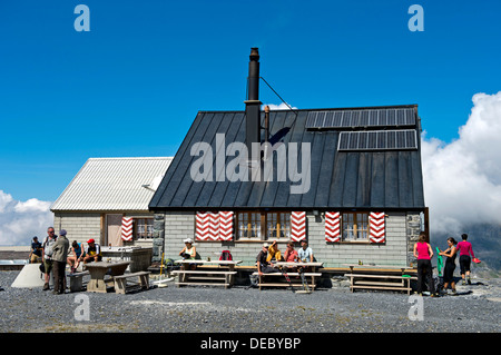 Fruendenhuette refuge, près de Kandersteg, Canton de Berne, Suisse Banque D'Images