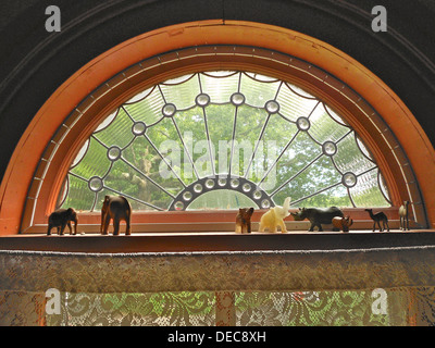 Idlewild, situé près de Media, en Pennsylvanie, a été conçu par l'architecte Frank Furness comme résidence d'été et met en valeur son style architectural distinctif. Banque D'Images