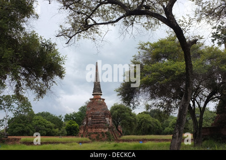 Wat Phra Si Sanphet ruines, Ayuthhaya Thaïlande Banque D'Images