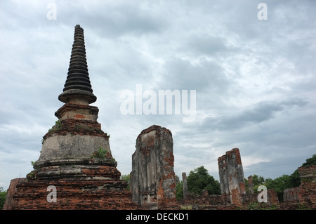 Wat Phra Si Sanphet ruines, Ayuthhaya Thaïlande Banque D'Images