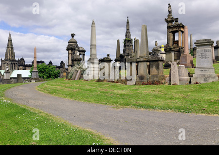 Nécropole de Glasgow, Écosse, Royaume-Uni Banque D'Images