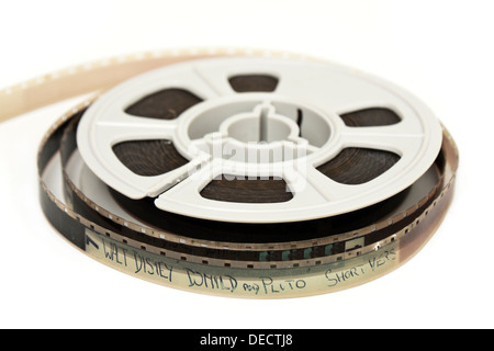 Vintage des années 1970, Walt Disney 'Donald et Pluton' Super-8 home movie film reel Banque D'Images