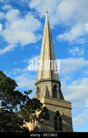 Kings Lynn, la Saint-Nicolas, tour, chapelle et spire Norfolk, England, UK English chapelles, église églises spires Banque D'Images