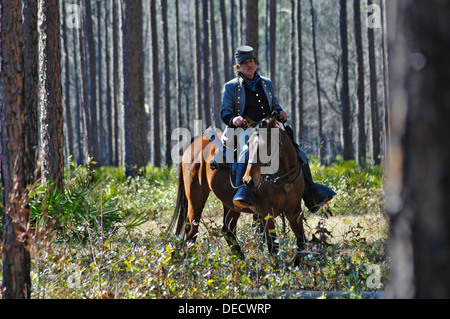 Olustee Battlefield Historic State Park commémore le site de Floride la plus grande bataille de la guerre civile le 20 février 1864. Banque D'Images