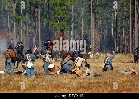 Olustee Battlefield Historic State Park commémore le site de Floride la plus grande bataille de la guerre civile le 20 février 1864. Banque D'Images