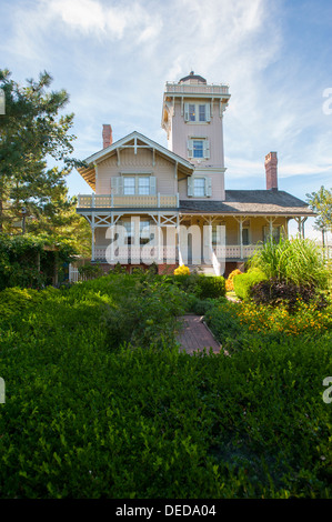 USA New Jersey NJ N.J. North Wildwood la Hereford Inlet Lighthouse victorien construit en 1874 Banque D'Images