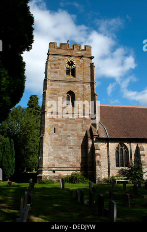 Église Saint Jean-Baptiste, Crowle, Worcestershire, Angleterre, RU Banque D'Images