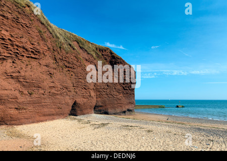 Red Rock Beach près de Devon Dawlish Warren England UK Banque D'Images