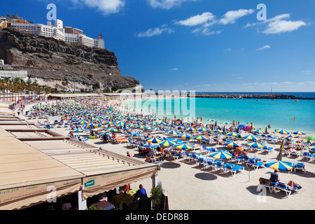 Playa de los Amadores, Gran Canaria, Îles Canaries, Espagne, Europe, Atlantique Banque D'Images