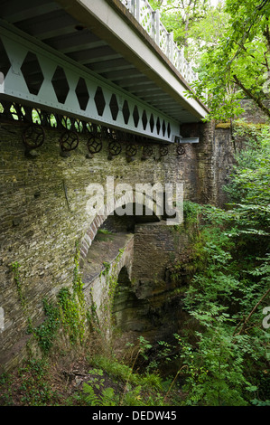 Les trois ponts à Devil's Bridge près d'Aberystwyth, Ceredigion Pays de Galles UK Banque D'Images