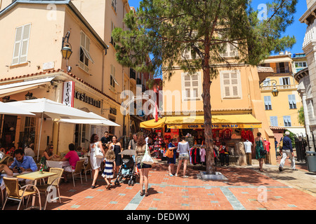 La vieille ville, Monaco-Ville, Monaco, Europe Banque D'Images
