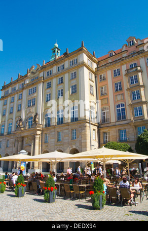 Place Altmarkt Altstadt la vieille ville ville Dresde Saxe Allemagne Europe centrale orientale de l'état Banque D'Images