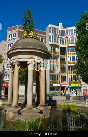 Carré Albertplatz Neustadt la ville nouvelle ville de Dresde Saxe Allemagne Europe centrale orientale de l'état Banque D'Images