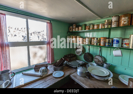 Base britannique une station de recherche à l'Île Goudier, Port Lockroy, l'Antarctique, dans le sud de l'océan, les régions polaires Banque D'Images