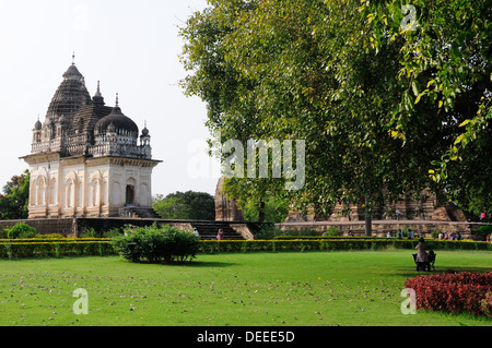 Groupe occidental des monuments, Khajuraho, UNESCO World Heritage Site, Madhya Pradesh, Inde, Asie Banque D'Images