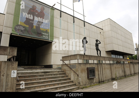 Wäinö Aaltonen Museum of Art ou WAM. Turku. La Finlande. De l'extérieur. Banque D'Images